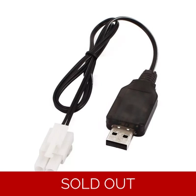 Mini Tamiya 4.8v USB Charger EL-2P Connector Plug NiMH NiCD RC Model Battery